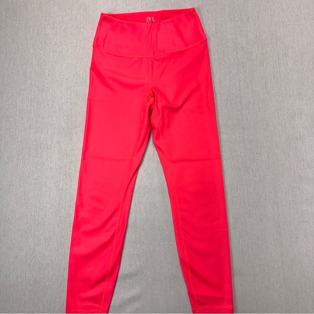IVL Collective Sz 6 Coral Red Women’s Leggings Body Contouring Tight Fit